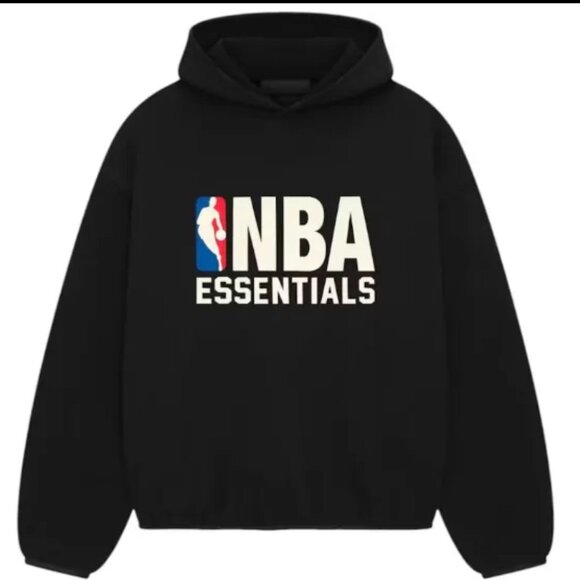 Fear Of God Essential Black NBA HOODIE - Picture 1 of 1